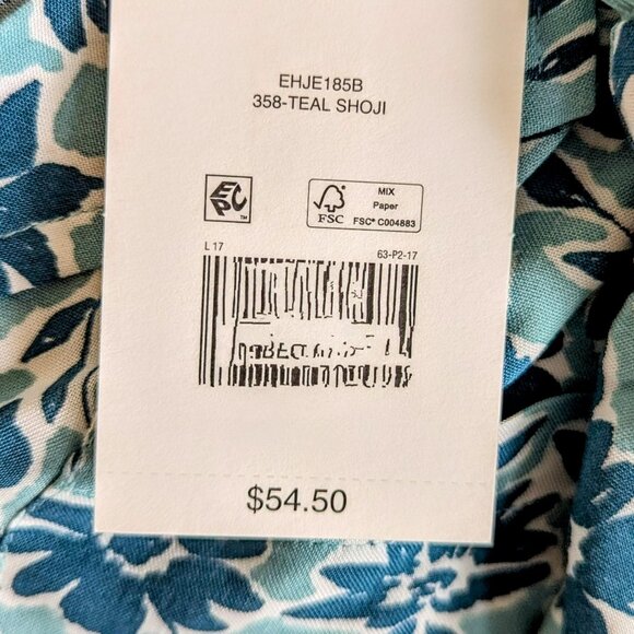 NEW - WONDERLY LOUNGE / SLEEPWEAR WITH FRINGED SLEEVES AND 3 BUTTON TOP (71443) - Picture 9 of 9